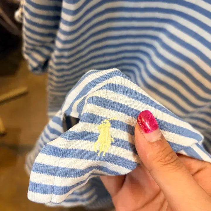 [BUNJANG] Polo Ralph Lauren Striped Short Sleeve Shirt / 폴로 랄프로렌 스트라이프 셔츠 반팔