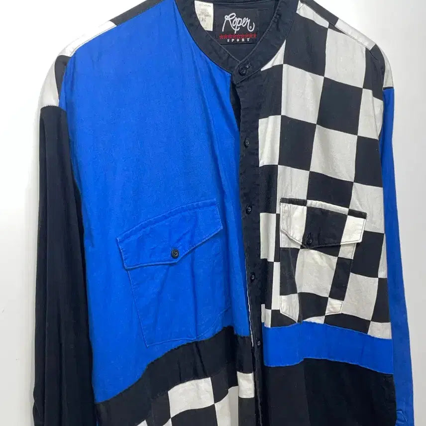 [BUNJANG] 1990s Roper Racing Plaid Shirt XL / 1990s USA ROPER RACING 체크 셔츠
