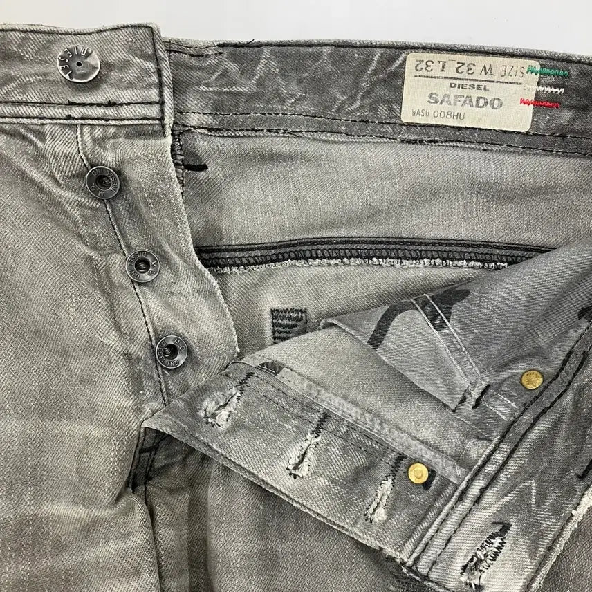 [BUNJANG] Diesel Black Washed Denim Jeans / 디젤 블랙 데님 워싱 청바지