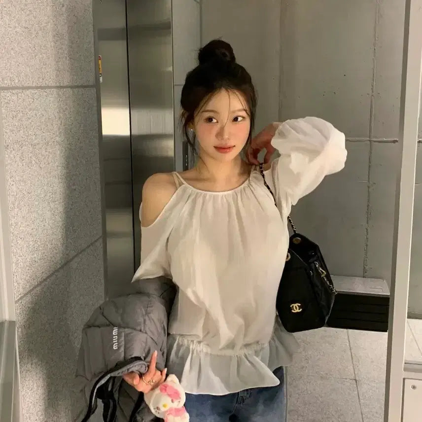 [BUNJANG] ONTBLAIR White Blouse / 온트 블레어 블라우스 화이트