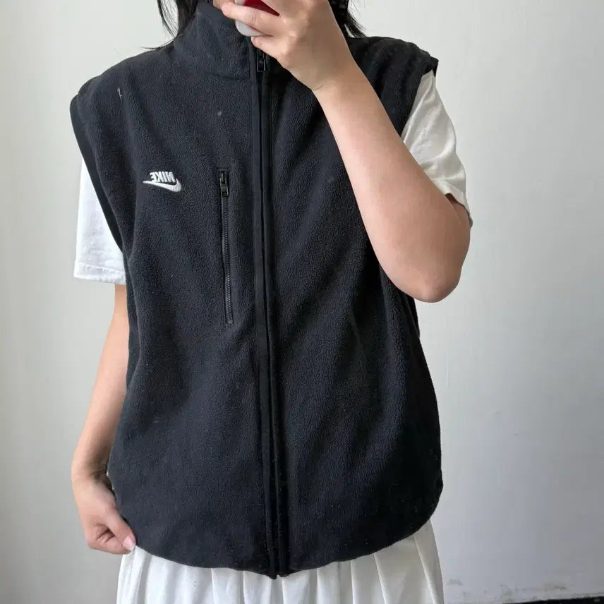 [BUNJANG] Nike Black Fleece Vest XL / [XL] 나이키 블랙 플리스 베스트