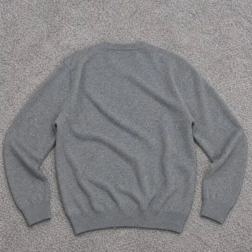 [BUNJANG] Comme des Garçons PLAY Black Emblem Grey Cardigan (Size M) / 꼼데가르송 플레이 블랙와펜 그레이 가디건