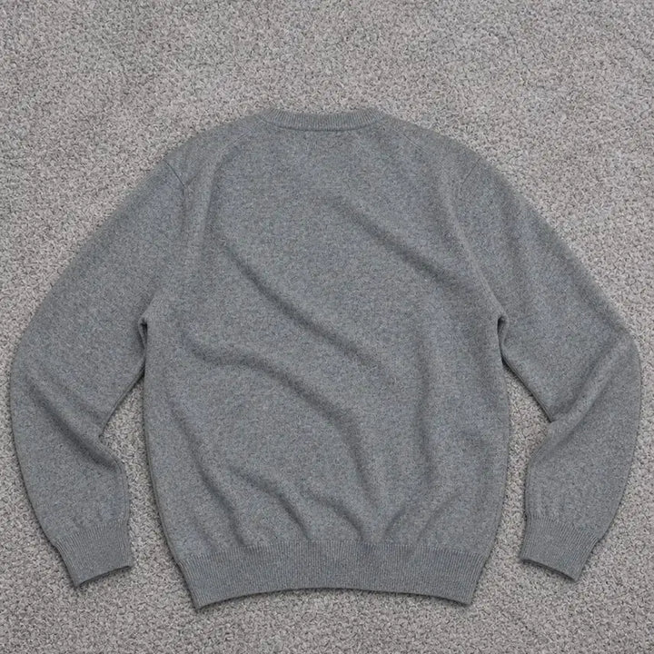 [BUNJANG] Comme des Garçons PLAY Black Emblem Grey Cardigan (Size M) / 꼼데가르송 플레이 블랙와펜 그레이 가디건