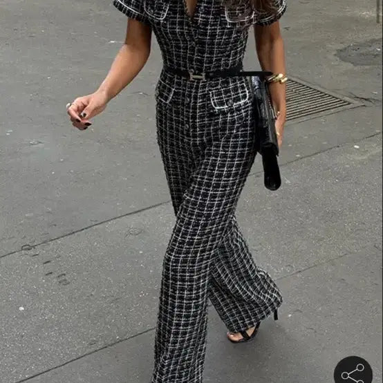 [BUNJANG] Joollog Tweed Jumpsuit New With Tags / 줄로그 트위드 점프수트(택달린새상품)