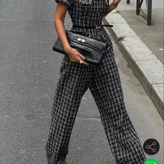 [BUNJANG] Joollog Tweed Jumpsuit New With Tags / 줄로그 트위드 점프수트(택달린새상품)