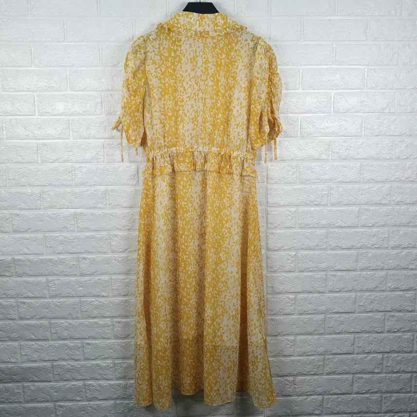 [BUNJANG] LINE Chiffon Long One-Piece Dress / [55]LINE라인 쉬폰 롱 원피스
