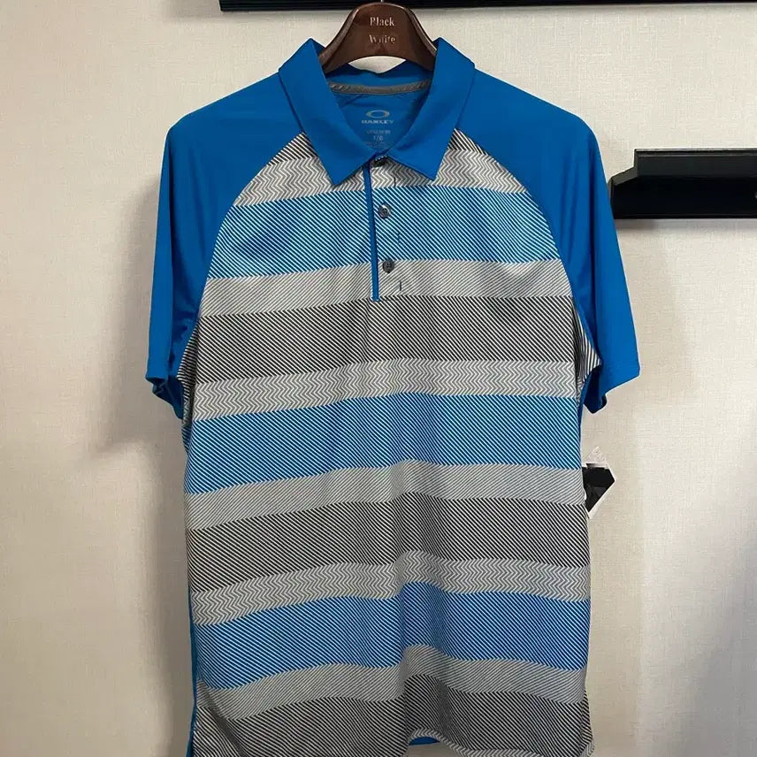 [BUNJANG] Oakley Striped Short-Sleeve Polo T-shirt (L) / 오클리 스트라이프 반팔 폴로티셔츠 L