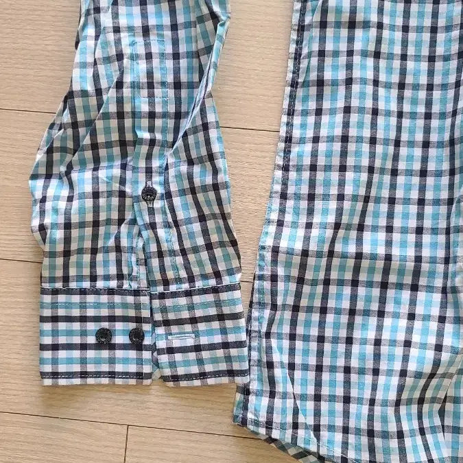 [BUNJANG] Lacoste Slim Fit Long Sleeve Gingham Check Shirt / 라코스태 슬림핏 긴팔 체크셔츠 깅엄셔츠 100 103 105 42
