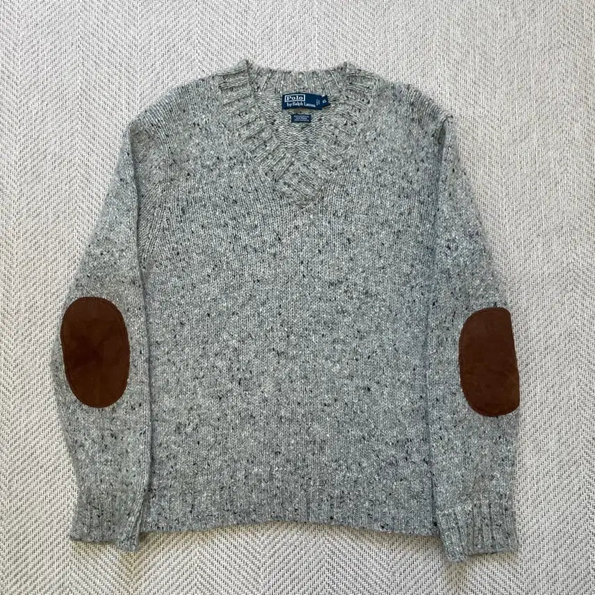 [BUNJANG] Polo Ralph Lauren Alpaca Elbow Patch Knit XL / 폴로랄프로렌 알파카 엘보 패치 니트  J04373