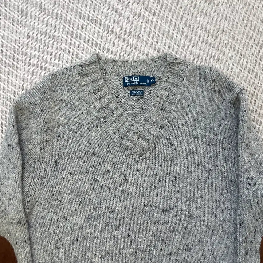 [BUNJANG] Polo Ralph Lauren Alpaca Elbow Patch Knit XL / 폴로랄프로렌 알파카 엘보 패치 니트  J04373