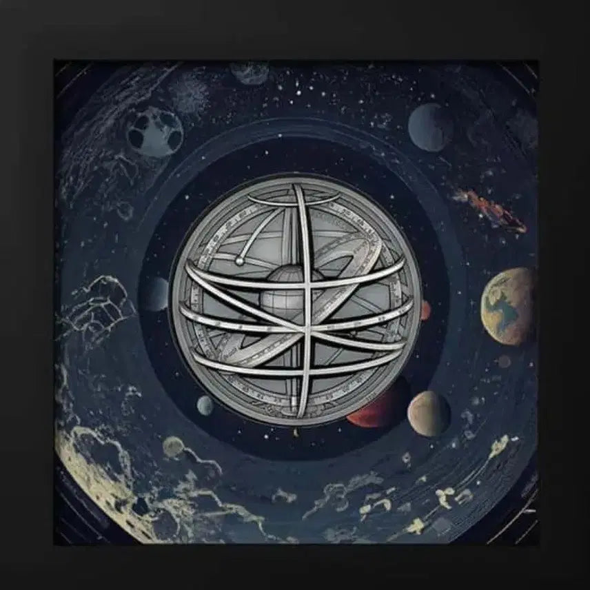 [BUNJANG] 2024 Celestial Canvas Ultra High Relief Antique Silver Coin / 2024 CIT 2온스 행성 우주 천구의 캔버스 울트라 하이릴리프 엔틱