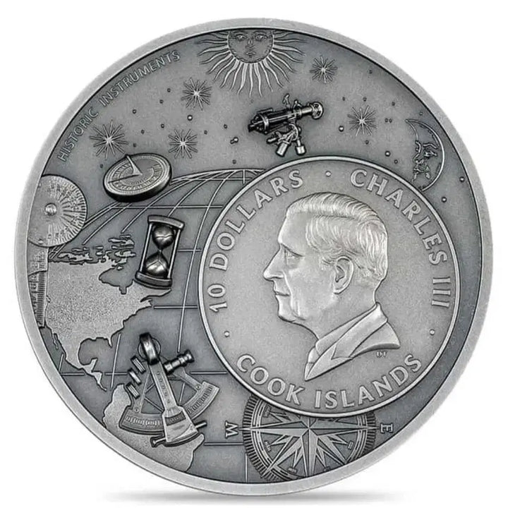 [BUNJANG] 2024 Celestial Canvas Ultra High Relief Antique Silver Coin / 2024 CIT 2온스 행성 우주 천구의 캔버스 울트라 하이릴리프 엔틱