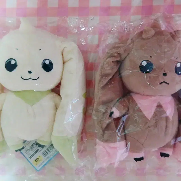 [BUNJANG] Digimon Terriermon &amp; Lopmon Nui-gromi S Plush / [미사용] 디지몬 테리어몬 &amp; 로프몬 누이구루미S 일본 공식 솜인형