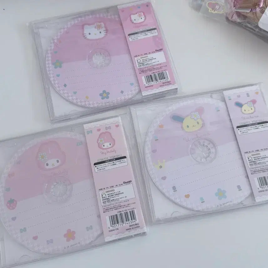 [BUNJANG] Sanrio Hello Kitty Usahana Marmalade CD Memo Pad Set / 산리오 키티 우사하나 마멜 CD메모지 세트판매