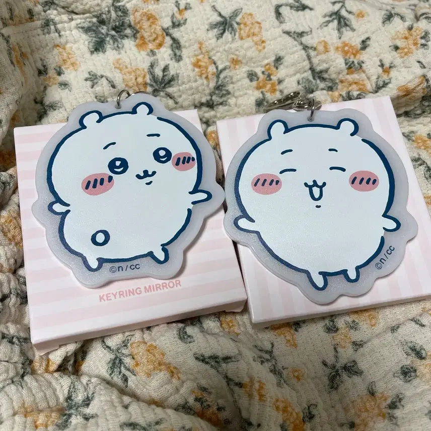 [BUNJANG] Chiikawa Gudetama Mirror Keyring / 치이카와 구달 거울 키링