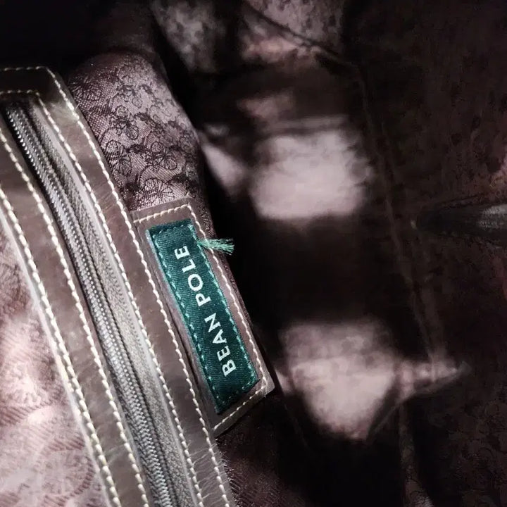 [BUNJANG] Beanpole Backpack Brown Check Pattern / 빈폴백팩