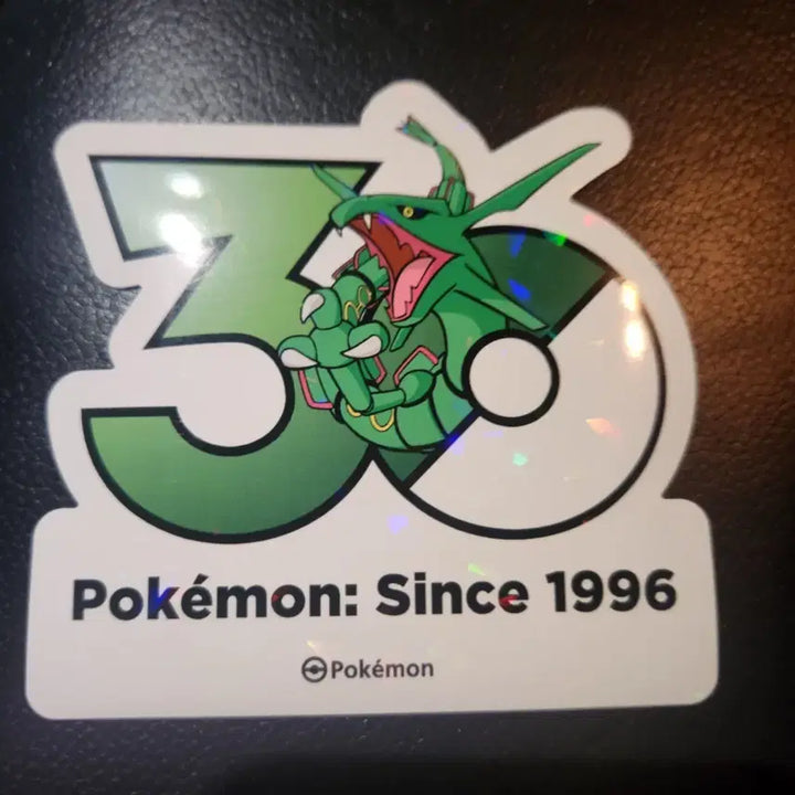 [BUNJANG] Pokemon 30th Anniversary Logo Sticker (Rayquaza) / 포켓몬 30주년 로고 스티커 1165종 (레쿠쟈)