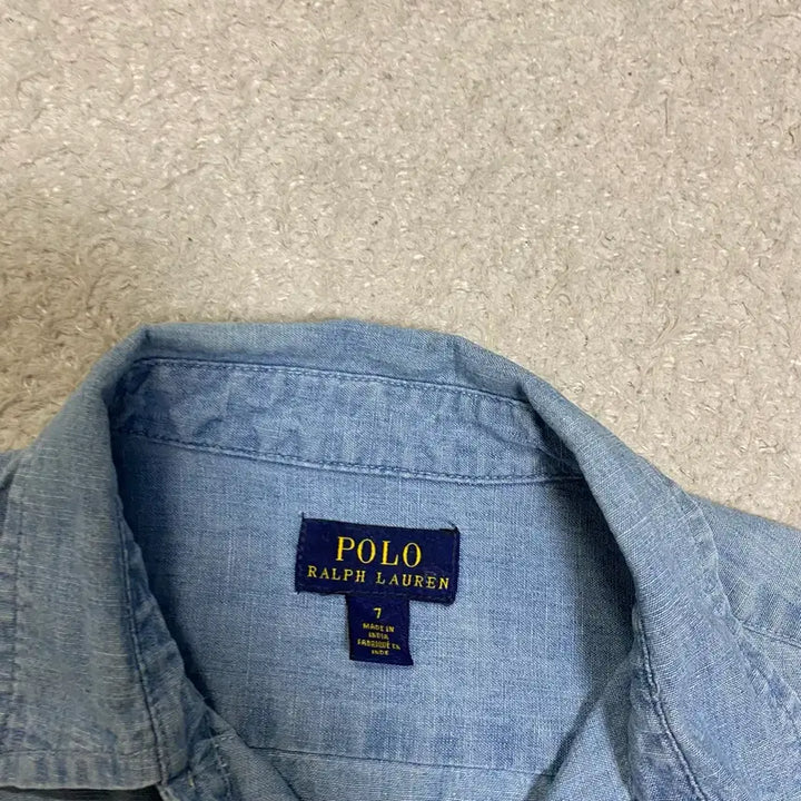 [BUNJANG] Polo Ralph Lauren Kids Denim Shirt Size 7 / 폴로 랄프로렌 키즈 아동 데님 셔츠 7