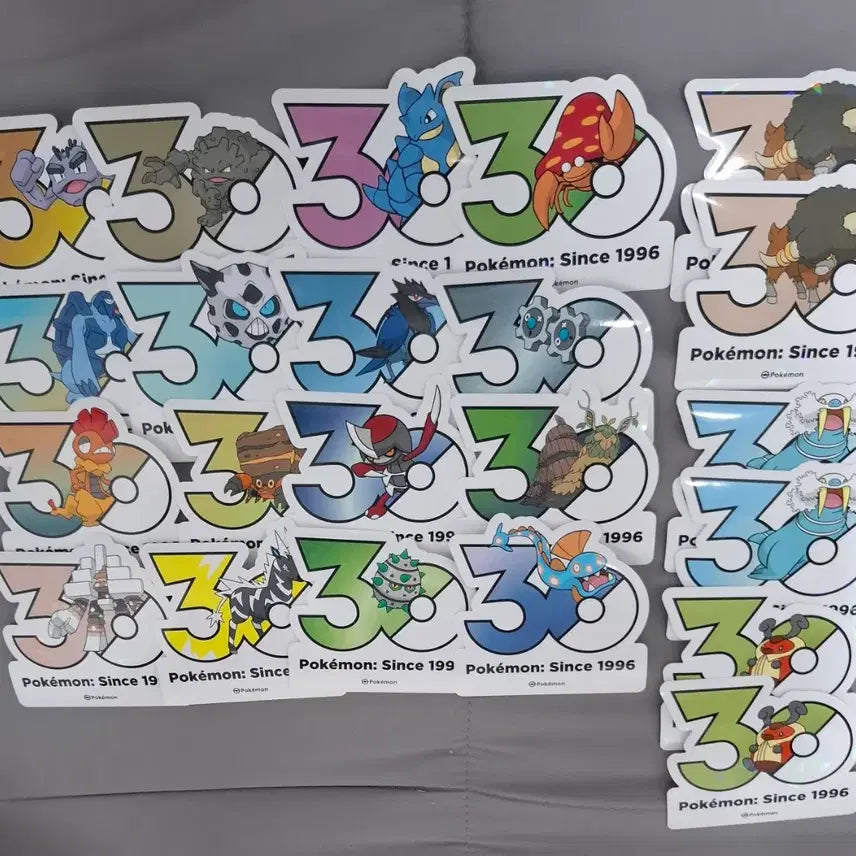 [BUNJANG] Pokemon 30th Anniversary Sticker Swap / 포켓몬 30주년 기념 스티커 일괄
