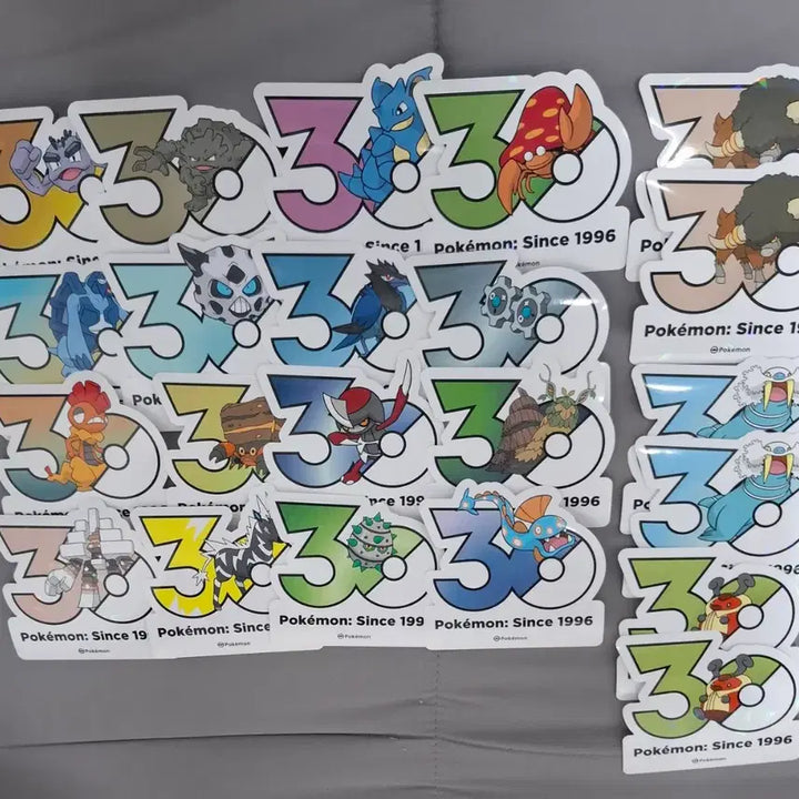 [BUNJANG] Pokemon 30th Anniversary Sticker Swap / 포켓몬 30주년 기념 스티커 일괄