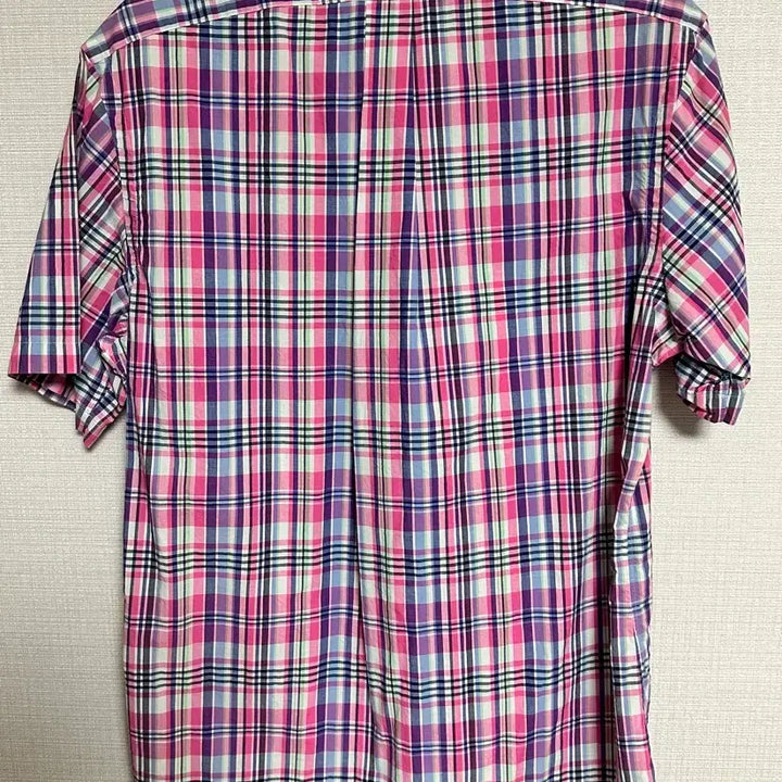 [BUNJANG] Polo Ralph Lauren Custom Fit Check Short Sleeve Shirt (Actual Size L) / 폴로 랄프로렌 커스텀핏 체크 반팔셔츠 (실사이즈 L)