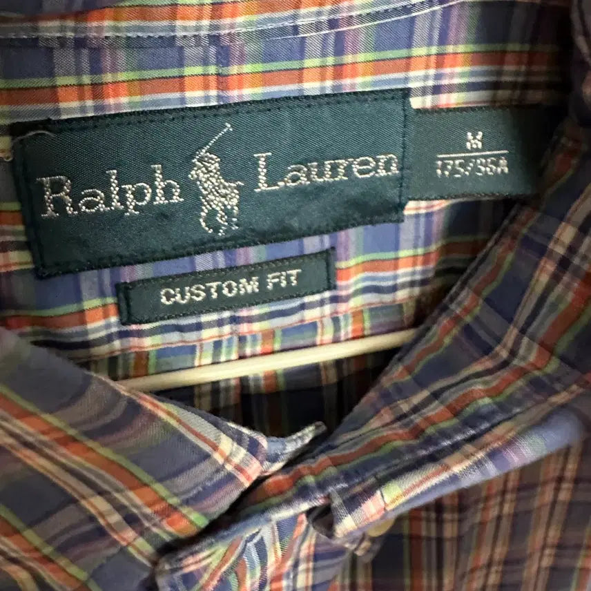 [BUNJANG] Polo Ralph Lauren Custom Fit Check Short Sleeve Shirt (Actual Size L) / 폴로 랄프로렌 커스텀핏 체크 반팔셔츠 (실사이즈 L)