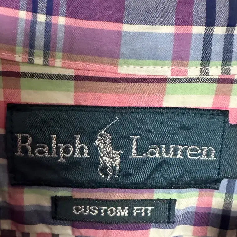 [BUNJANG] Polo Ralph Lauren Custom Fit Check Short Sleeve Shirt (Actual Size L) / 폴로 랄프로렌 커스텀핏 체크 반팔셔츠 (실사이즈 L)