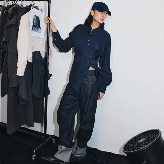[BUNJANG] Mischief LAZY DROP JEAN INDIGO / 미스치프 LAZY DROP JEAN_INDIGO