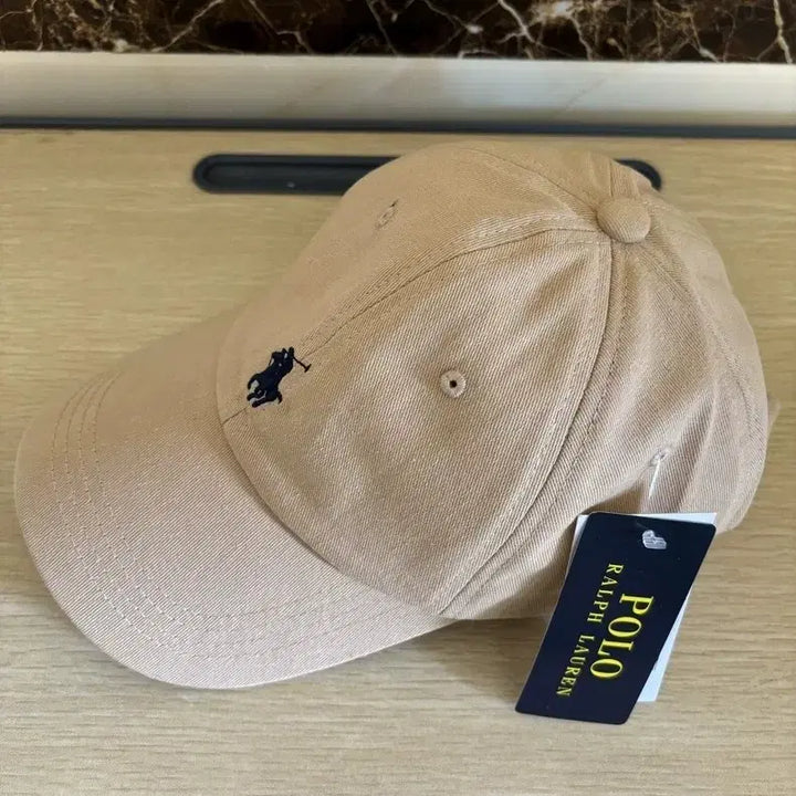 [BUNJANG] Polo Ralph Lauren Chino Cotton Cap Beige / 폴로 랄프로렌 볼캡 모자 베이지