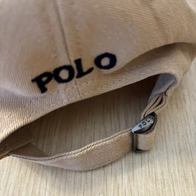[BUNJANG] Polo Ralph Lauren Chino Cotton Cap Beige / 폴로 랄프로렌 볼캡 모자 베이지