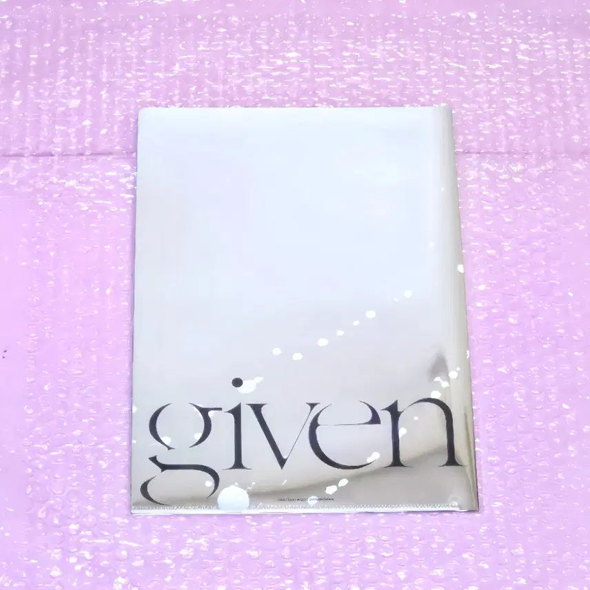 [BUNJANG] Given A4 Clear File Metallic Ver. - Mafuyu Sato / (미사용) 기븐 클리어파일 메탈릭 ver - 사토마후유