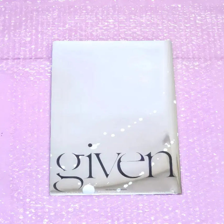 [BUNJANG] Given A4 Clear File Metallic Ver. - Mafuyu Sato / (미사용) 기븐 클리어파일 메탈릭 ver - 사토마후유