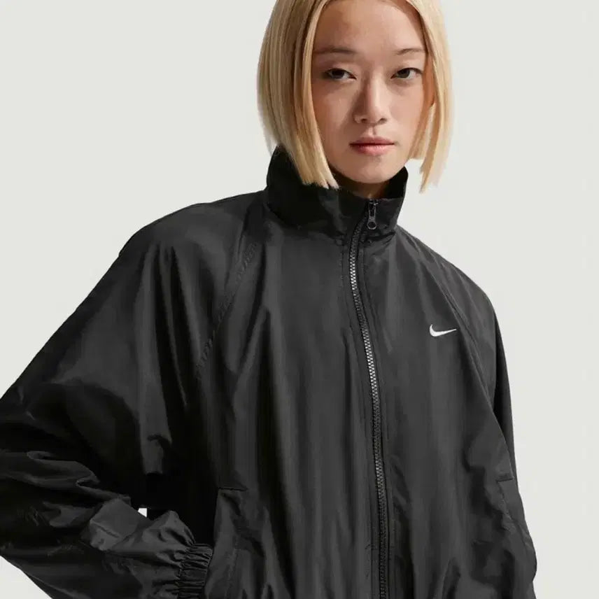 [BUNJANG] Nike Sportswear UV Track Jacket - Black / 나이키 블랙 바람막이 자켓