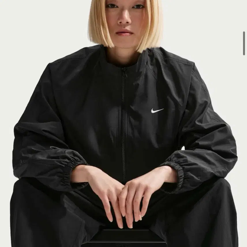 [BUNJANG] Nike Sportswear UV Track Jacket - Black / 나이키 블랙 바람막이 자켓