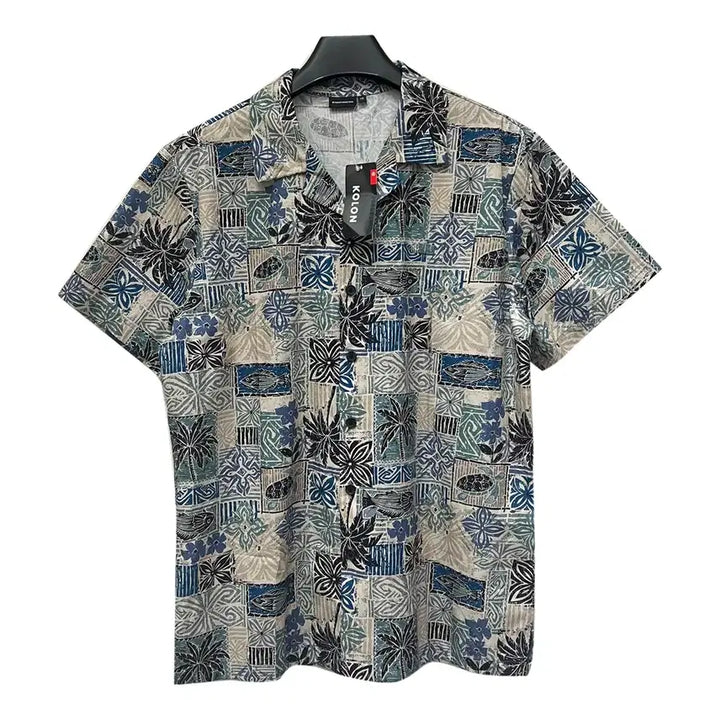 [BUNJANG] Kolon Industries Deadstock Hawaiian Short Sleeve Shirt (Size 105) / 코오롱 인더스트리 데드스탁 하와이안 반팔 셔츠 105