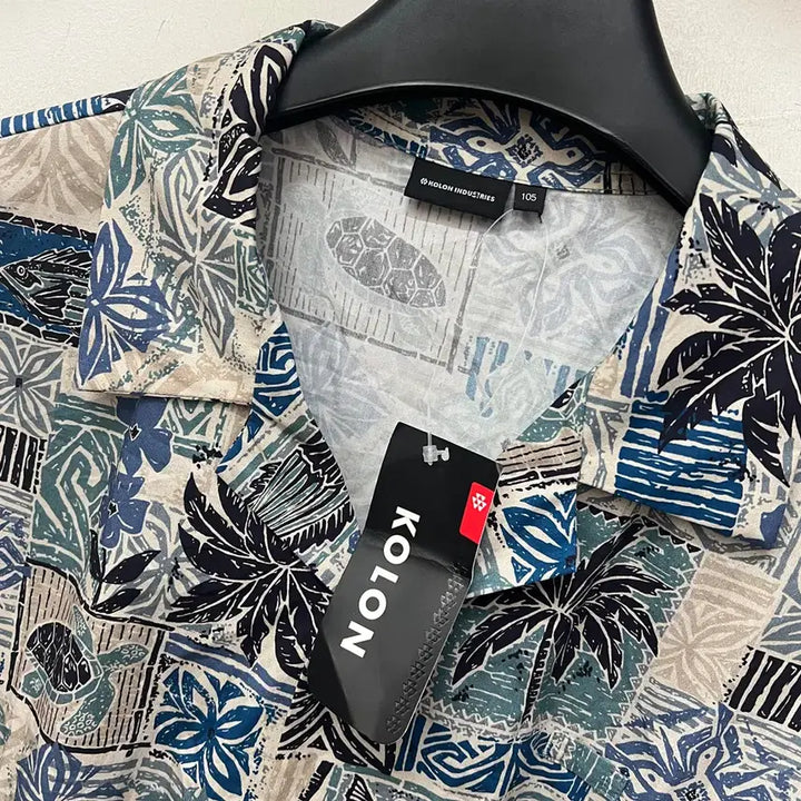 [BUNJANG] Kolon Industries Deadstock Hawaiian Short Sleeve Shirt (Size 105) / 코오롱 인더스트리 데드스탁 하와이안 반팔 셔츠 105