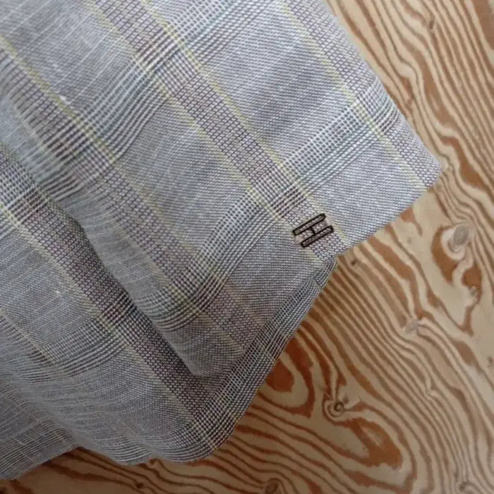 [BUNJANG] Tommy Hilfiger Linen Blend Check Two-Button Jacket / 타미힐피거 린넨 혼방 체크 투버튼 쟈켓