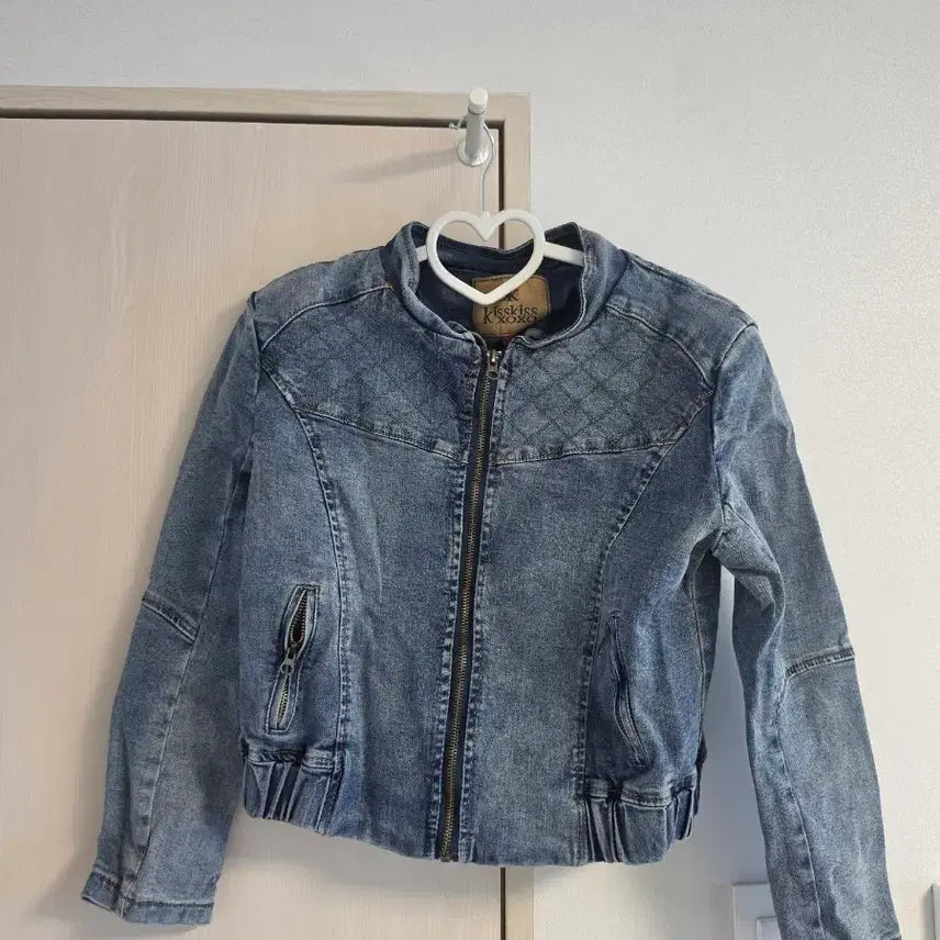 [BUNJANG] KisskissXOXO Denim Quilting Jacket / kisskissXOXO 데님 퀼팅 자켓