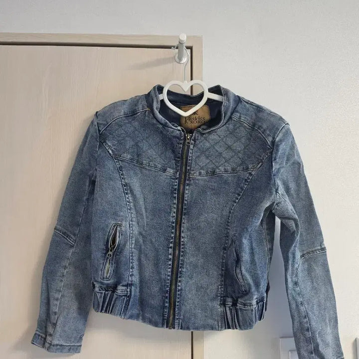 [BUNJANG] KisskissXOXO Denim Quilting Jacket / kisskissXOXO 데님 퀼팅 자켓