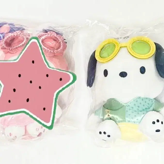 [BUNJANG] Night Pool Pochacco Mascot Plush / 나이트풀 해피쿠지 포차코 마스코트 인형