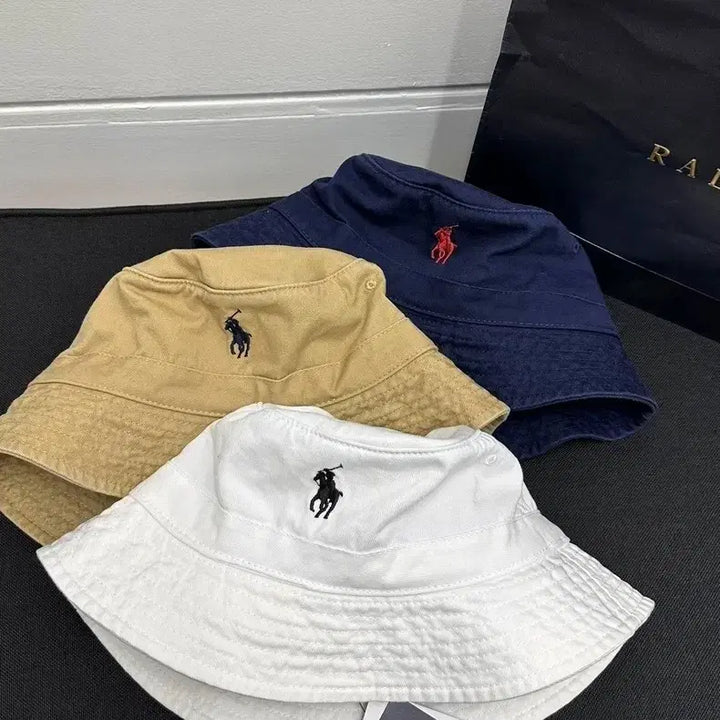 [BUNJANG] Polo Ralph Lauren Safari Bucket Hat / 폴로랄프로렌  버킷햇 벙거지 사파리햇 모자(카키색/ 화이트/ 네이비)