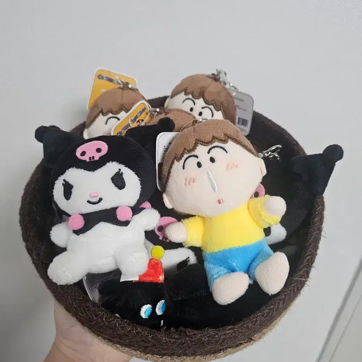 [BUNJANG] Sanrio Kuromi &amp; Mengu Otter Plush Keychains Bundle Set / 수달 인형키링 맹구 쿠로미 16개일괄