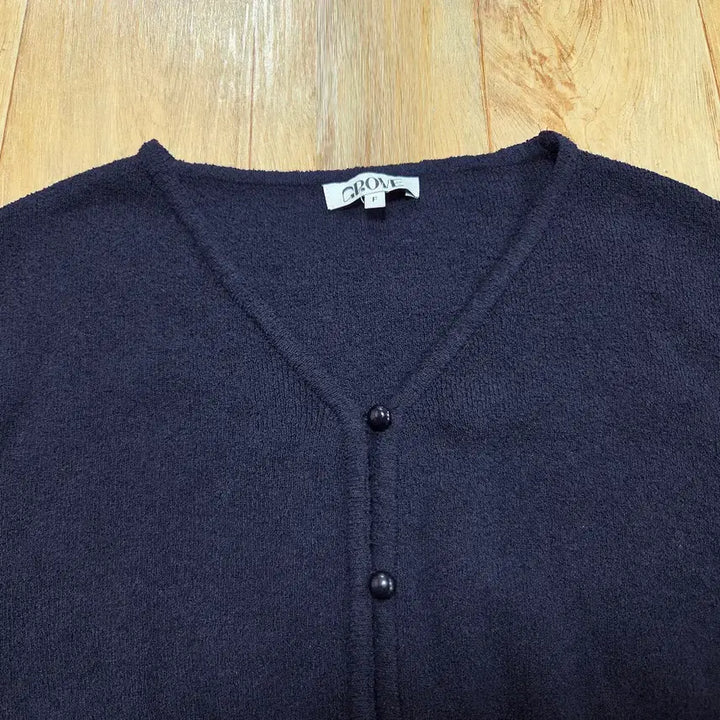 [BUNJANG] GROVE WEIN Cardigan Navy/White / 그로브(GROVE) WEIN 가디건 55-66 새상품