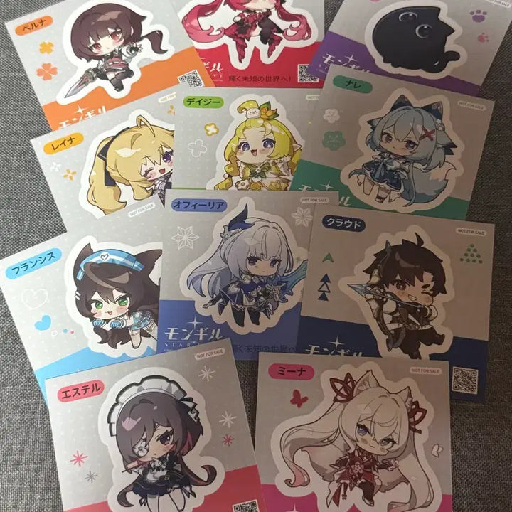 [BUNJANG] Netmarble StarDive Mongil Character Sticker Set / 넷마블 스타다이브 몬길 캐릭터 스티커