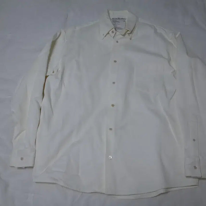 [BUNJANG] Acne Studios Orthodox Cotton Twill Shirt White / [46] 아크네 스튜디오 오르독스 코튼 트윌 셔츠 화이트