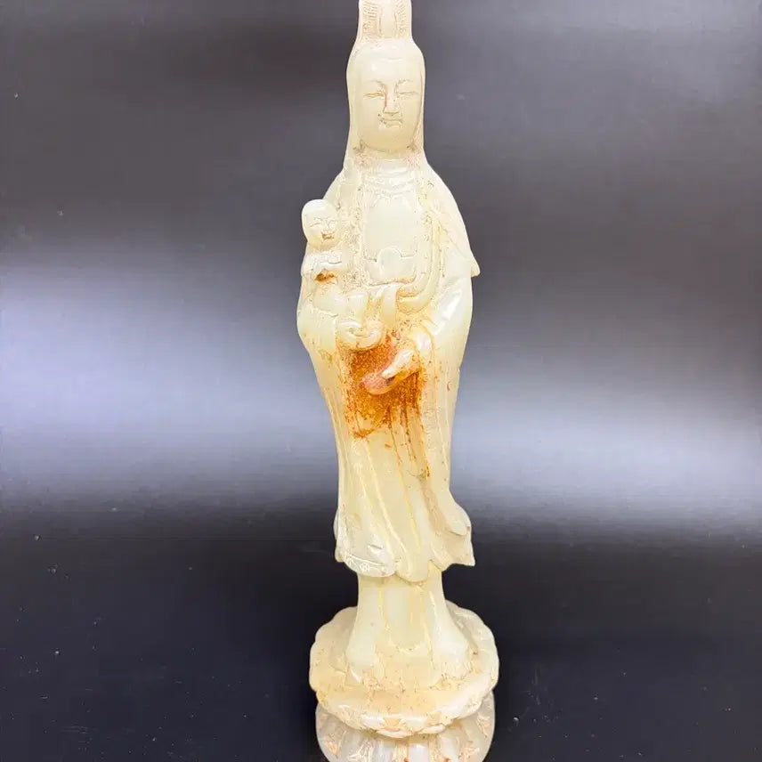 [BUNJANG] Carved Jade Guanyin Statue / 옥 불상