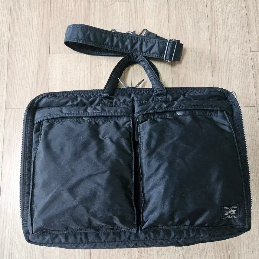 [BUNJANG] Yoshida Porter Tanker 2-Way Briefcase Black / 요시다포터 탱커 2way 브리프케이스 블랙