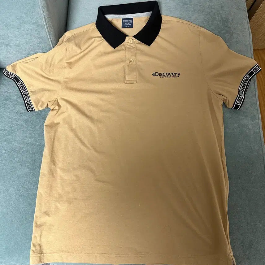[BUNJANG] Discovery Expedition Beige Cotton Blend T-Shirt Size 105 / 디스커버리 익스페디션 반팔티 105사이즈