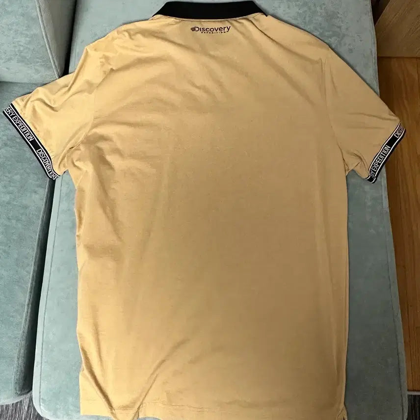 [BUNJANG] Discovery Expedition Beige Cotton Blend T-Shirt Size 105 / 디스커버리 익스페디션 반팔티 105사이즈