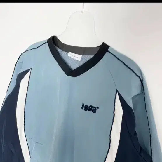 [BUNJANG] 1993 Studio Vintage Piping Windbreaker Blue / D2 1993스튜디오 빈티지 파이핑 윈드브레이커 블루 프리사이즈